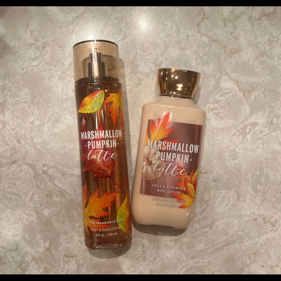 Bath & Body Works Marshmallow Pumpkin Latte Bundle - Picture 1 of 1